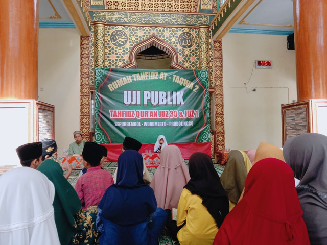 Foto saat ananda Shafira Uji Publik