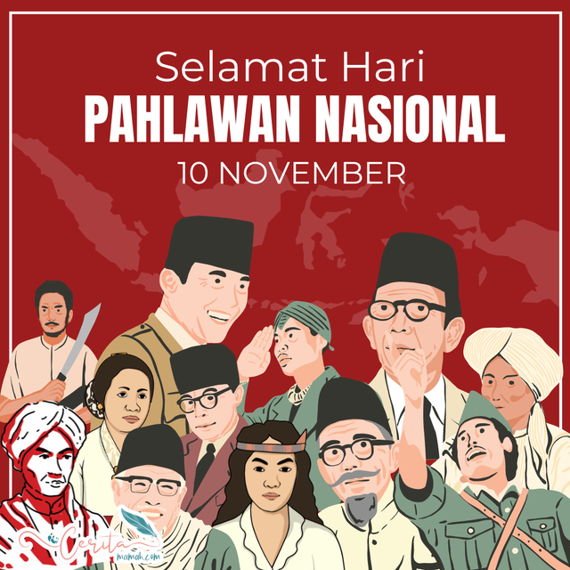 Pahlawan nasional (editan pribadi dengan canva.com)