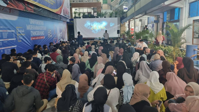 Suasana Nonton bareng di Universitas Muhammadiyah Tangerang (09/11) ; Arsip Humas UMT