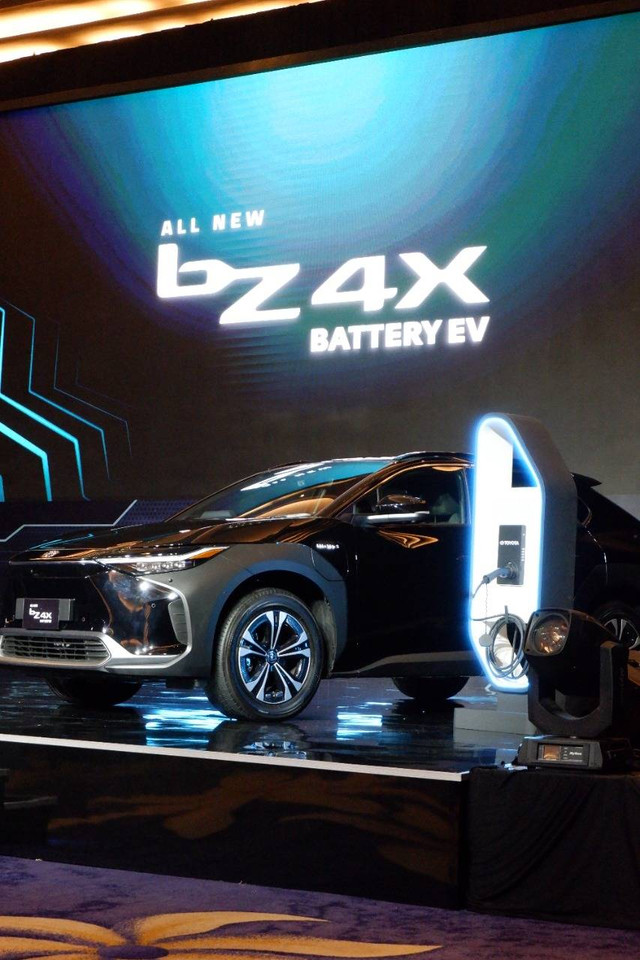 Peluncuran mobil listrik Toyota bZ4X. Foto: Aditya Pratama Niagara/kumparan
