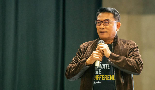 Kepala Staf Kepresidenan Moeldoko luncurkan buku tentang kepemimpinan berjudul 'M-Leadership, Berani Memimpin', Kamis (10/11).  Foto: Dok. Istimewa