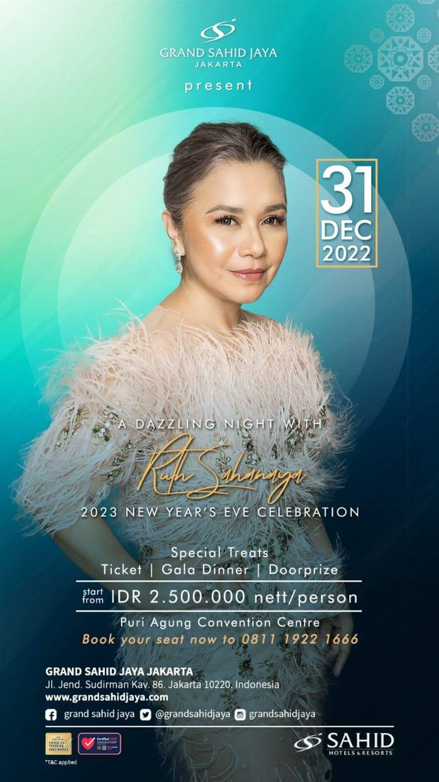 Poster A Dazzling Night With Ruth Sahanaya. Foto: Dok. Istimewa