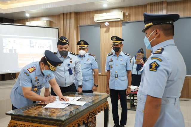 Kakanwil Kemenkumham Sumsel Lantik 3 Pejabat