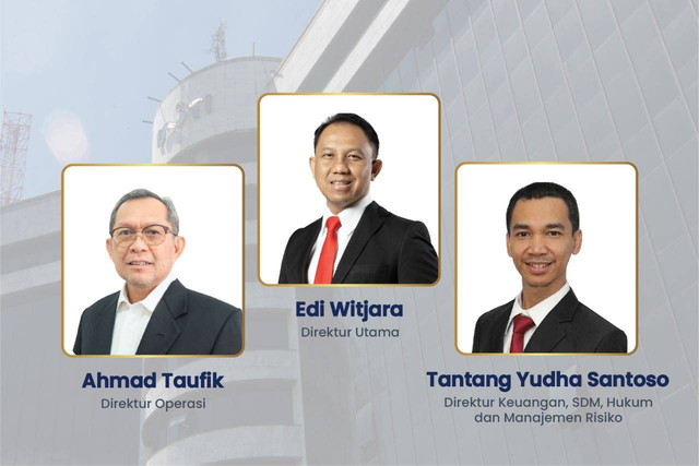 Susunan Direksi PT INTI yang baru. Foto: Dok. PT INTI