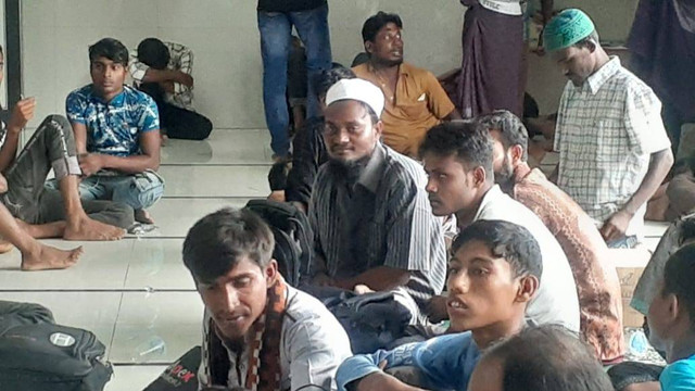 Sebanyak 110 pengungsi Rohingya terdampar di Muara Batu. Foto: Istimewa