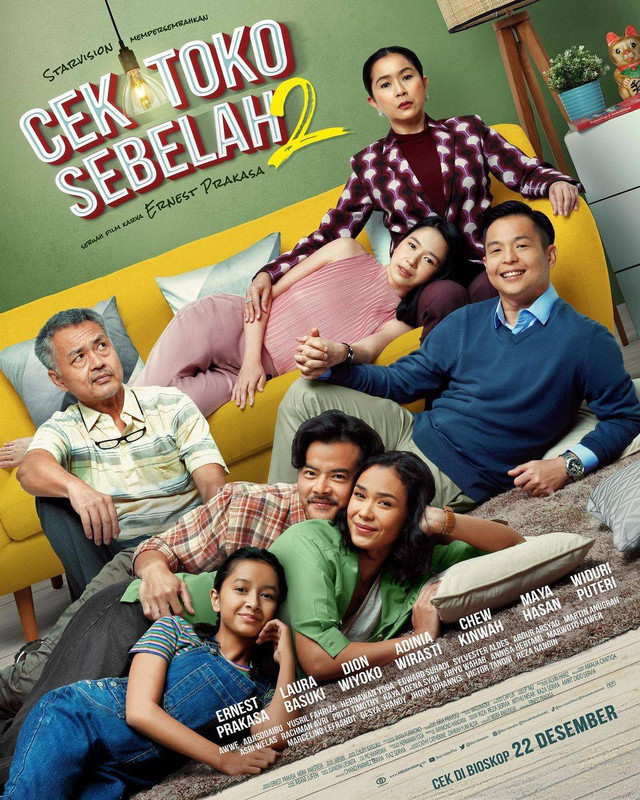 Poster film Cek Toko Sebelah 2. Foto: Instagram/@ernestprakasa