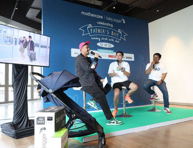 Rifky Balweel dalam acara perayaan Hari Ayah bersama Mothercare di Alila SCBD (12/11). Foto: Mothercare
