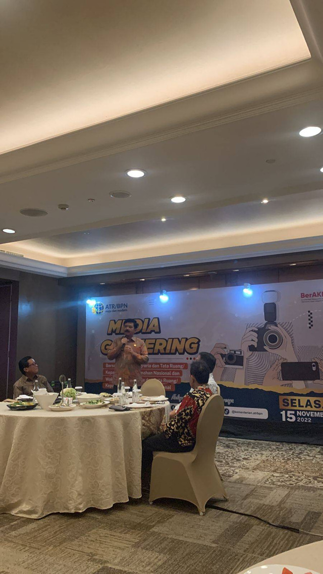 Menteri ATR BPN Hadi Tjahjanto menjelaskan soal reformasi pelayanan di bidang pertanahan. Foto: Dok. Istimewa