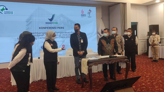 Konferensi pers BPOM. Foto: kumparan