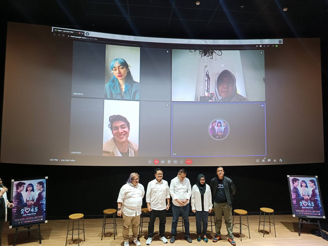 Perilsan Poster dan Trailer 2045 Apa Ada Cinta, CGV FX Sudirman, Jakarta Pusat, Kamis (17/11). Foto: Giovanni/kumparan