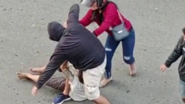 TAngkapan layar video penganiayaan yang sempat viral di daerah Sarkem Yogyakarta. Foto: istimewa