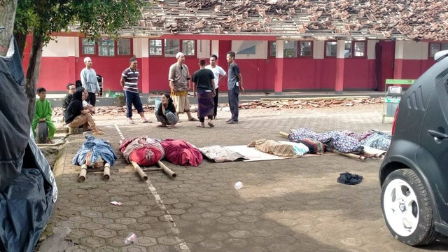 Jenazah korban akibat gempa di Kampung Sudi, Desa Nagrak Kecamatan Cianjur, Kabupaten Cianjur. Foto: Dok. Istimewa