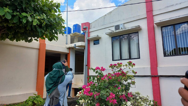 Diduga tempat melarikan diri seorang tahanan Polda Lampung dari Rumah Sakit Bhayangkara. | Foto: Sinta Yuliana/Lampung Geh