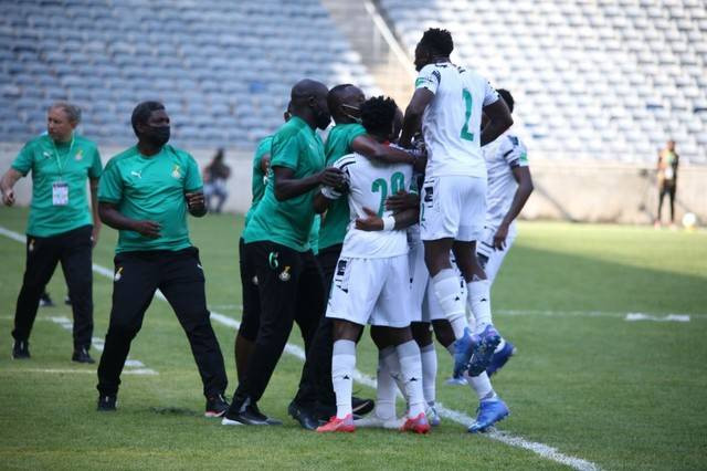 Timnas Ghana melakukan selebrasi saat berlaga melawan Ethiopia. Foto: twitter.com/tv3_ghana