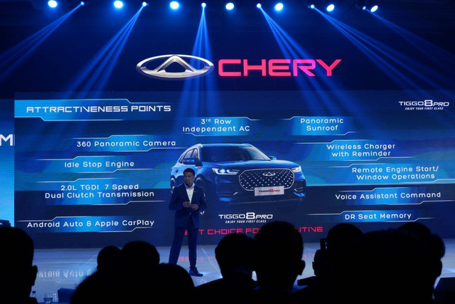 Pengumuman harga resmi mobil Chery di Indonesia. Foto: Aditya Pratama Niagara/kumparan