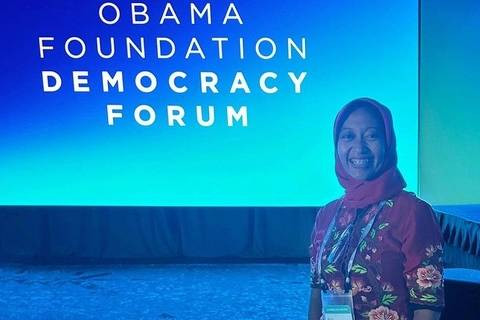 Staf Khusus Presiden Ayu Kartika Dewi Wakili Indonesia di Forum Obama Leaders. Foto: Obama Foundation Leaders