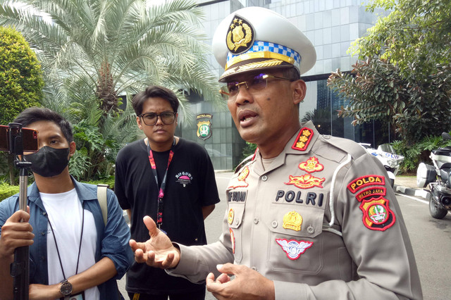 Dirlantas Polda Metro Jaya, Kombes Latif Usman saat ditemui di Mapolda Metro Jaya, Senin (28/11/2022). Foto: Ananta Erlangga/kumparan