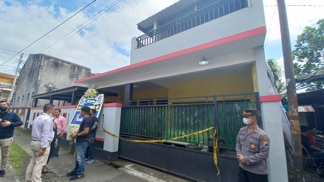 Suasana rumah TKP pembunuhan 1 keluarga di Kabupaten Magelang. Foto: Intan Alliva Khansa/kumparan