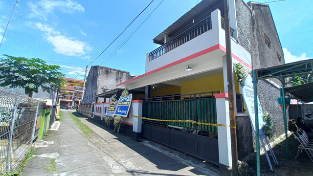 Suasana rumah TKP pembunuhan 1 keluarga di Kabupaten Magelang. Foto: Intan Alliva Khansa/kumparan
