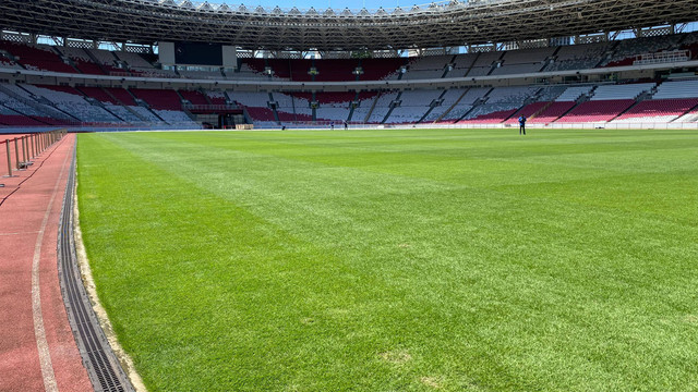 Situasi Stadion Utama Gelora Bung Karno (SUGBK), Senayan, Jakarta, Selasa (29/11/2022). Foto: Soni Insan Bagus/kumparan