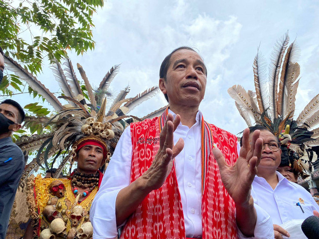 Presiden Jokowi saat berkunjung ke Pontianak. Foto: Teri/Hi!Pontianak