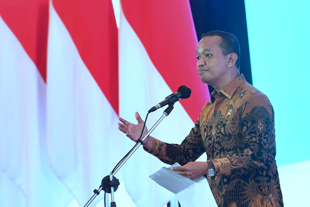 Menteri Investasi/Kepala BKPM Bahlil Lahadalia berbicara dalam Rapat Koordinasi Nasional Investasi 2022 di Hotel Ritz Carlton, Jakarta, Rabu (30/11/2022). Foto: Rusman/Biro Pers Sekretariat Presiden