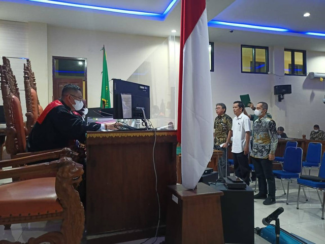 Sidang perkara suap Rektor Unila. | Foto : Galih Prihantoro/ Lampung Geh