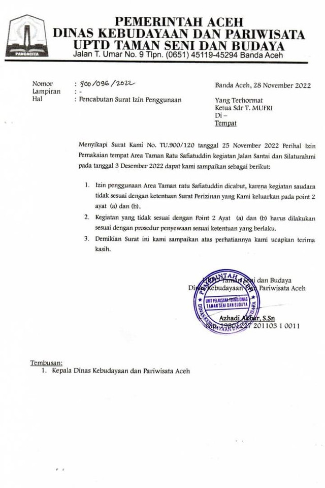 Izin safari politik Anies bersama NasDem di Aceh dicabut. Foto: Dok. Istimewa