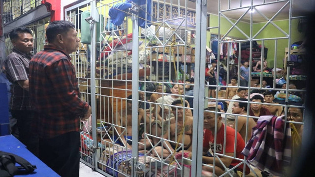 Kondisi Lapas Teluk Kuantan, Kabupaten Kuansing, Riau, saat dikunjungi Kepala Kanwil Kemenkum HAM Riau, Muhammad Jahari Sitepu. (Dok. Kanwil Kemenkumham Riau)