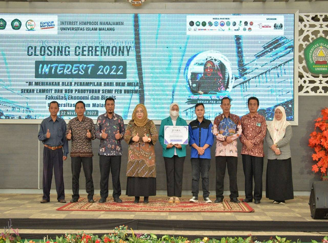 Acara penutupan Interest 2022 FEB Unisma. Foto/dok.Unisma