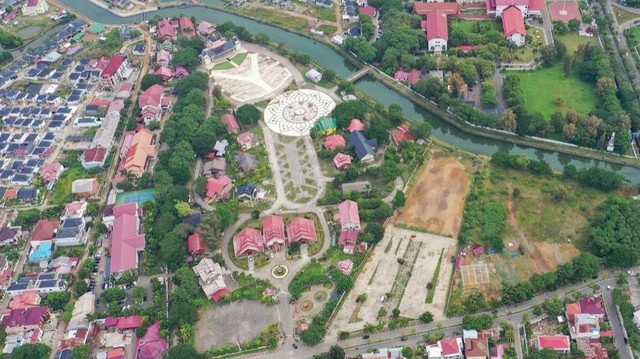 Taman Ratu Safiatuddin, Banda Aceh diambil Jumat (2/12). Tempat ini tidak diizinkan untuk dipakai Anies Baswedan untuk kegiatan safari politiknya di Aceh. Foto: acehkini 