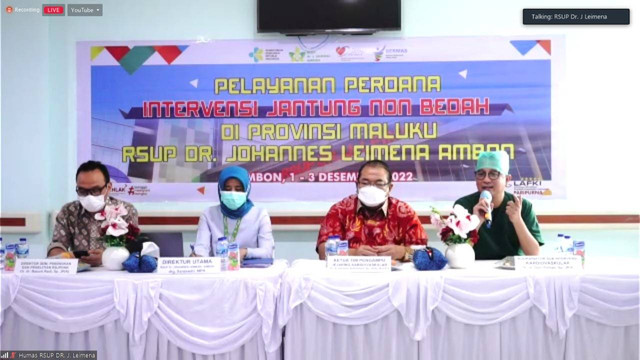 Pembukaan Cathlab dengan Tindakan PCI Perdana RSUP Dr. Johannes Leimena Ambon, Jumat (2/12). Foto: Ainun Nabila/kumparan