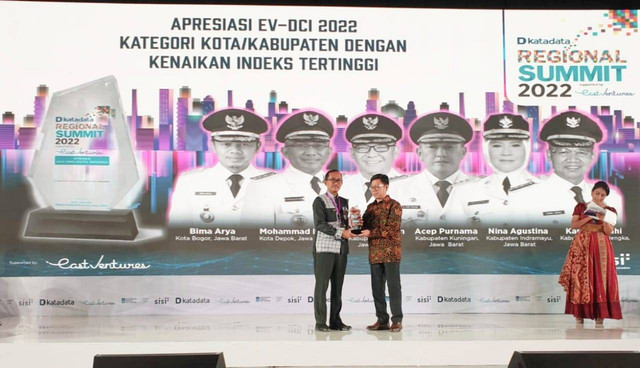 Suasana ajang penghargaan East Ventures-Digital Competitiveness Index (EV-DCI). Foto: Istimewa