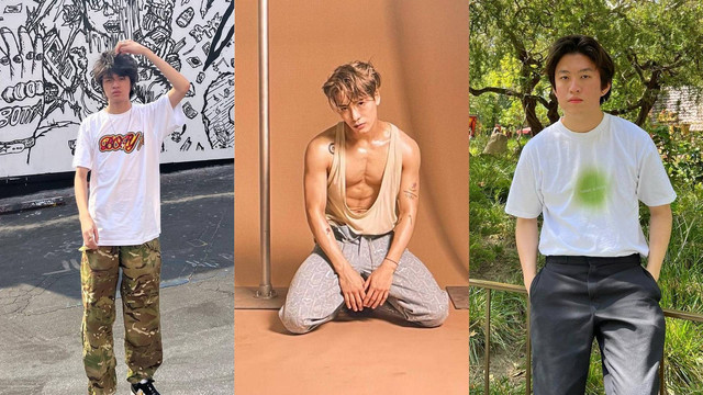 Warren Hue, Jackson Wang, dan Rich Brian.  Foto: Instagram/@jackson852g7 @warrenhue @brianimanuel