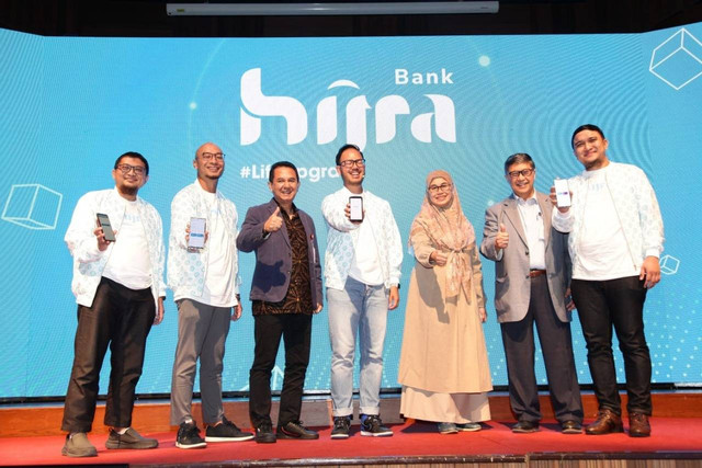 Peluncuran aplikasi mobile banking Hijra Bank App di Jakarta, Selasa (6/12). Foto: Dok. ALAMI
