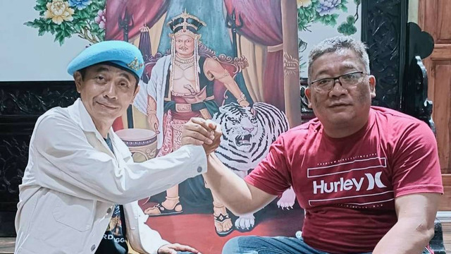 Foto : Lord Rangga bersama sobatnya asal Brebes Muhaemin Primawan