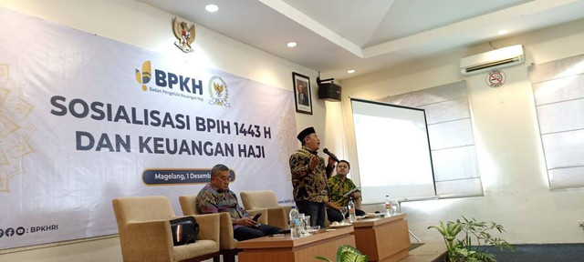 Sosialisasi pengelolaan keuangan haji terkait Biaya Penyelenggaraan Ibadah Haji (BPIH) tahun 2022. Foto: ist