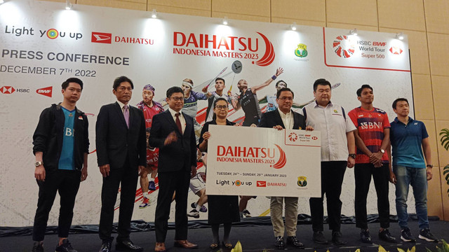 Konferensi Pers Indonesia Masters 2023 di Hotel The Ritz-Carlton, Jakarta, Rabu (7/12/2022). Foto: Jodi Hermawan/kumparan