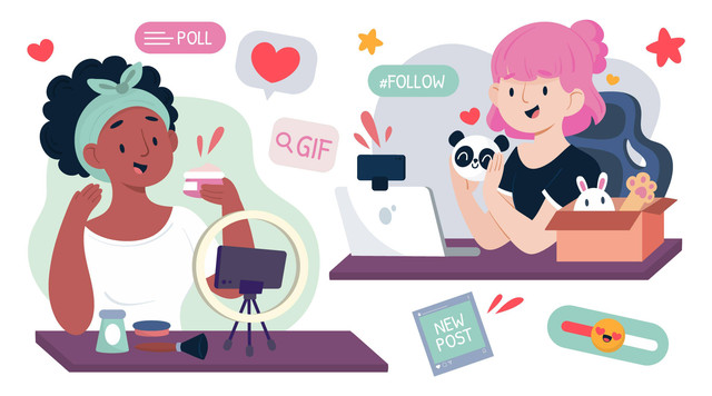 Ilustrasi seseorang yang sedang mengikuti tren.  Sumber foto: www.freepik.com