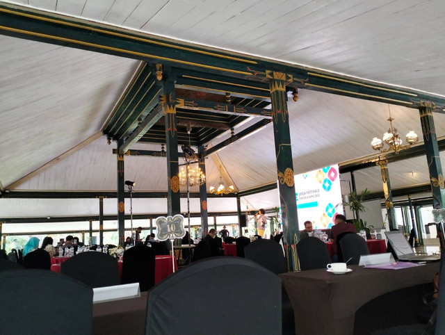 Suasana Pendopo Agung Royal Ambarrukmo Yogyakarta. Foto: Tugu Jogja