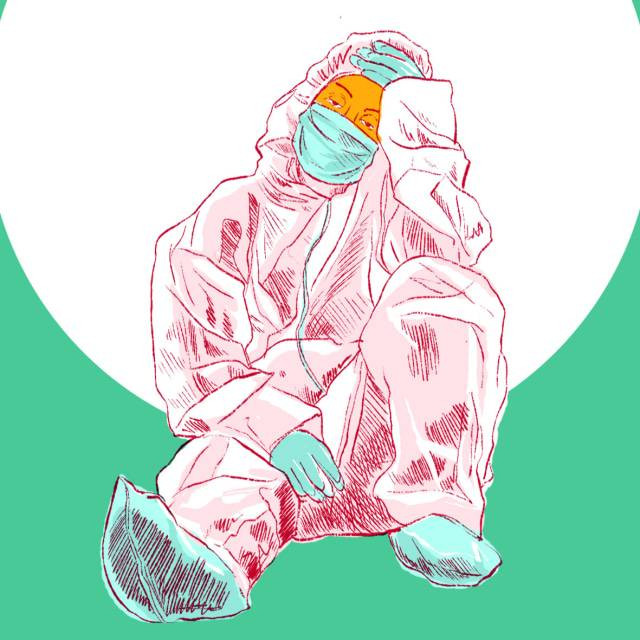 Tenaga medis bertaruh nyawa. Ilustrasi: Maulana Saputra/kumparan