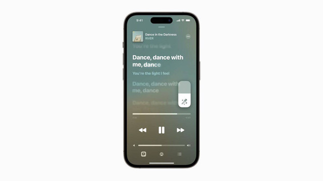 Fitur karaoke Apple Music Sing. Foto: Apple