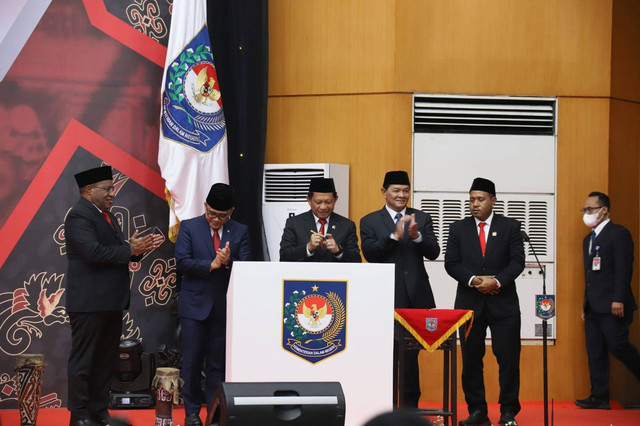 Peresmian Provinsi Papua Barat Daya di Kemendagri. Foto: Dok. Kemendagri