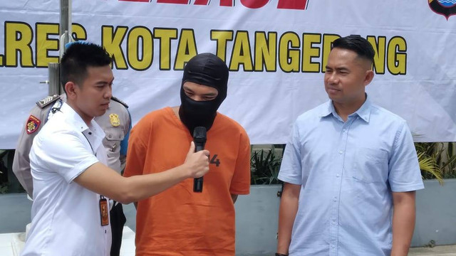 Polresta Tangerang ungkap pemerasan dengan modus VCS, Kamis (8/12). Foto: Dok. Istimewa