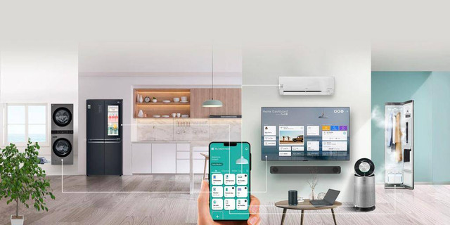 Smart home memungkinkan penghuninya mengotomatisasi berbagai tugas tertentu dan mengendalikannya dari jarak jauh. Foto: dok. LG