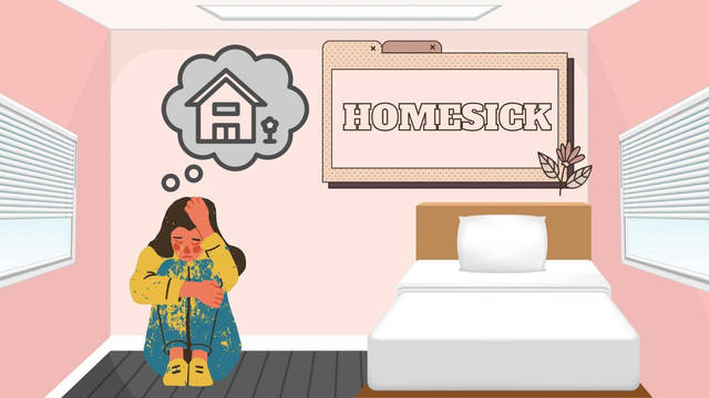Ilustrasi homesick. Sumber : Canva.com