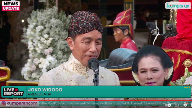 Jokowi dan Iriana.