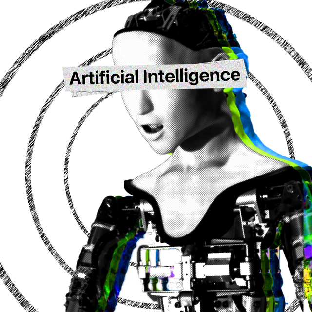ilustrasi robot kecerdasan buatan (Sumber: editan sendiri)