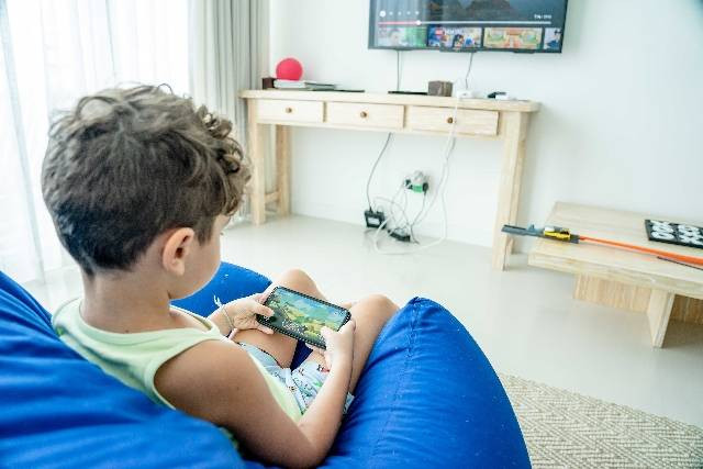 ilustrasi Anak yang sedasyik bermain game online foto: pixab.com