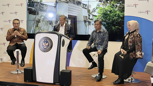Weekly Briefing with Sandiaga Uno di Gedung Sapta Pesona, Jakarta, Senin (12/12). Foto: Anggita Aprilyani/kumparan